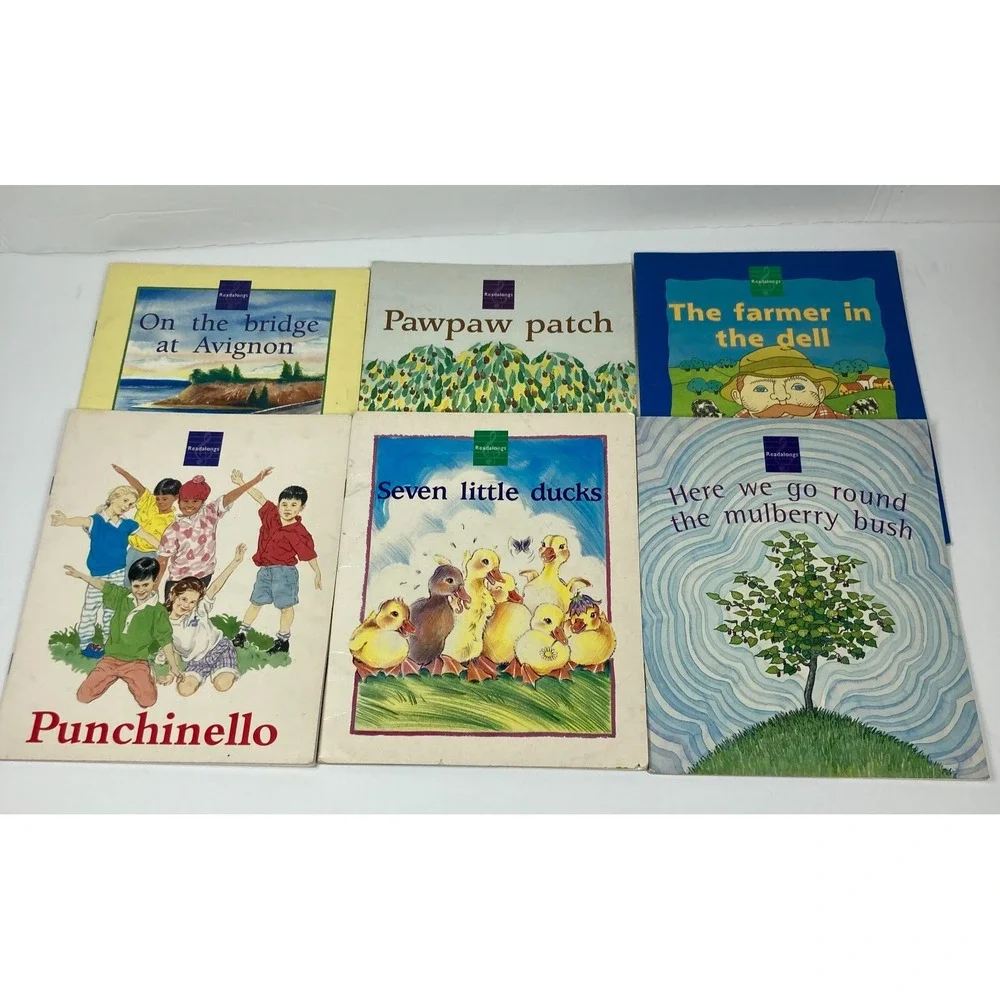 Lot Of 6 Early Reader Song Books Paperback Single Copies Homeschool‎ Tutoring